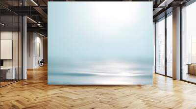 Blurred beach with bokeh sunlight wave abstract background. Vintage tone Wall mural