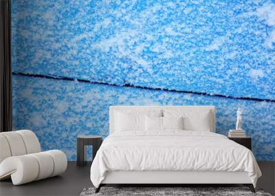 colorful background with flakes of snow and snowflakes Wall mural