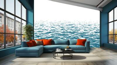 One color background with ocean ripples Wall mural