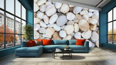 white stone texture background Wall mural