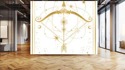 Sagittarius Zodiac astrology horoscope cards Wall mural