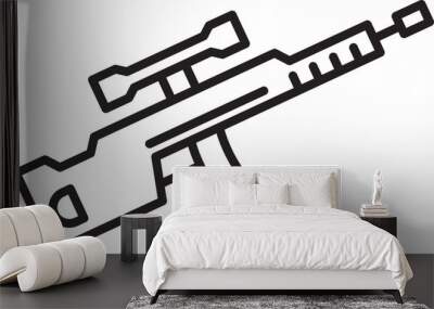 gun icon  Wall mural