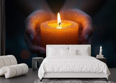 A Candle Held in Hope Wall mural