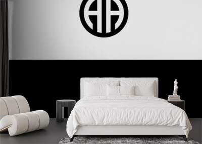 initial aa luxury logo vector eps Wall mural