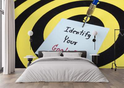 identify your goal 2 Wall mural