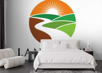 Landscape logo design illustration vector template
 Wall mural