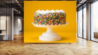 Frosted decorated cake Wall mural