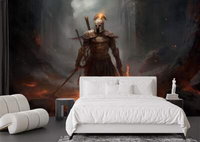 Ares greek god war. Generate Ai Wall mural