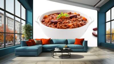 bowl chili con carne. generate ai Wall mural