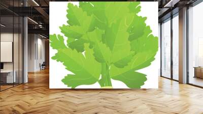 Branch parsley icon cartoon vector. Leaf plant. Green health Wall mural