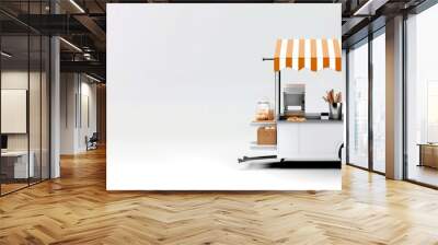 Food cart banner. Generate Ai Wall mural