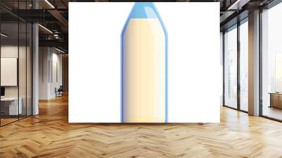 Milk bottle icon. Cartoon of milk bottle vector icon for web design isolated on white background Wall mural