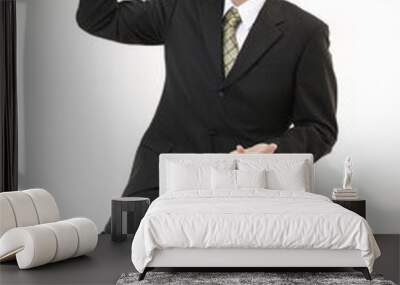 businessman praying 2 Wall mural