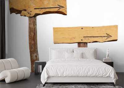 wooden arrow signs Wall mural