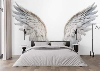 angel wings on transparent background Wall mural