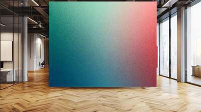 abstract grainy gradient color of blue, green and red background, modern abstract color background and wallpaper Wall mural