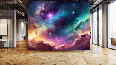 beautiful space nebula color background Wall mural