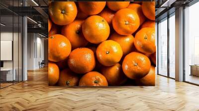 full frame of orange fruit background Wall mural