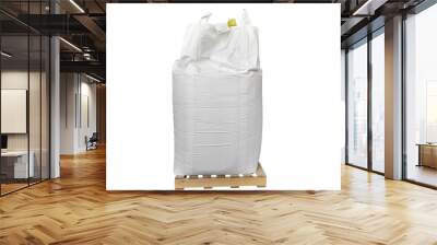 Stock Chemical fertilizer  jumbo-bag on the White Background waiting for shipment. Wall mural