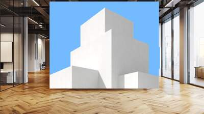 3D illustration of abstract architecture background, Minimal architectural poster. Wall mural