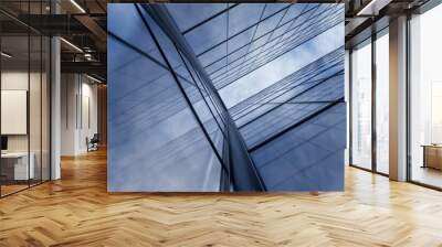 3d rendering of office glass building, modern architecture. 3d rendering. Wall mural