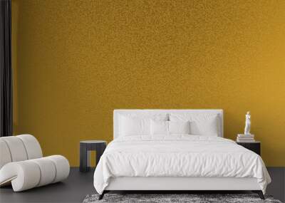 Concrete gold wall texture background. Luxury shiny gold wallpaper. Stone backdrop for design. Yellow wall, Empty blank for text. Presentation Backdrop, Display, and Mock up. 3d rendering illustration Wall mural