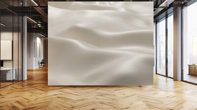 The luxury of fabric texture background, Cloth soft wave. Creases of satin, silk, and smooth elegant cotton. Closeup of rippled silk fabric with high resolution. Luxurious background. 3d rendering Wall mural