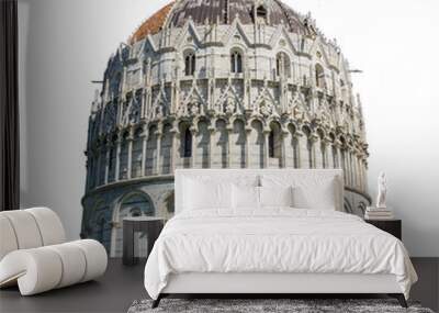  Cutout of an isolated The Pisa Baptistery of St. John is a Roman Catholic ecclesiastical building in Pisa, Italy with the transparent png Wall mural