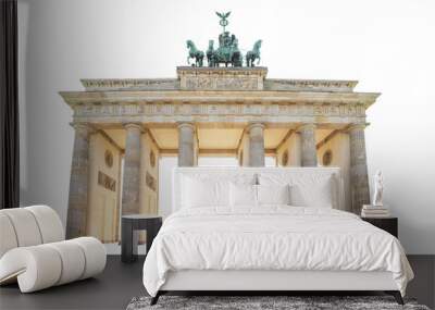 Brandenburg Gate or Berlin Gate isolated png Wall mural