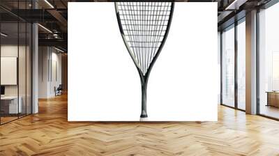 Cutout of an isolated white squash racket with the transparent png	 Wall mural