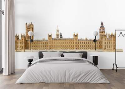 London Houses of Parliament isolated png Wall mural