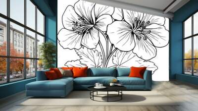 Geranium Wall mural