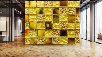 yello tile backgruond texture Wall mural