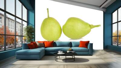 Chinese fragrant pear isolated on white background Wall mural