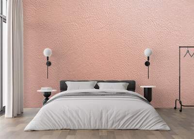 Texture of light pink leather sofa background Wall mural