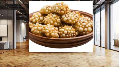 Indian street food. Sabudana vada isolated on white background Wall mural