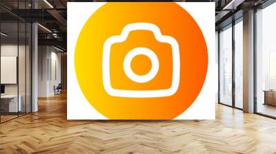 camera gradient icon Wall mural