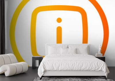 information gradient icon Wall mural