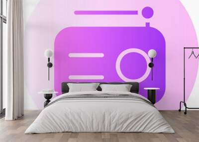 radio antenna gradient icon Wall mural