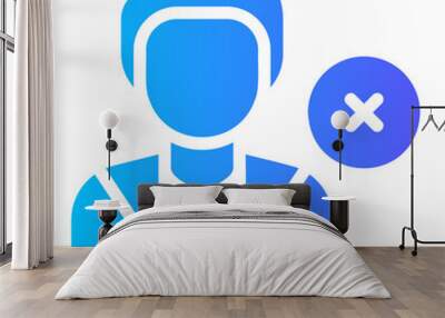 termination gradient icon Wall mural