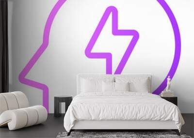 think gradient icon Wall mural