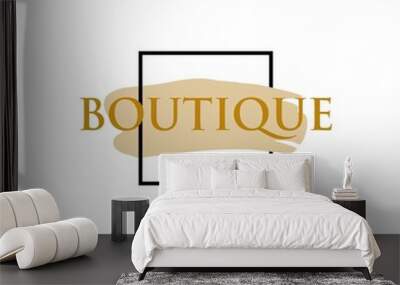 Fashion boutique and online fashion shop logo design Wall mural