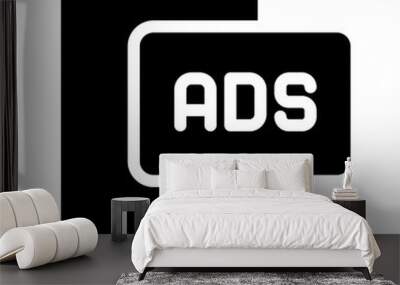 Ads icon Wall mural