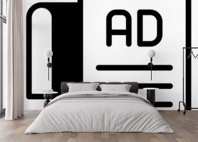 ads icon Wall mural