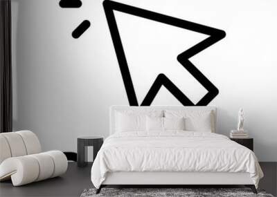 click icon Wall mural