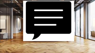 dialogue, chat bubble, speech bubble, cmmunication icon Wall mural