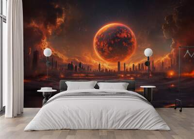 Apocalypse Cityscape Wall mural