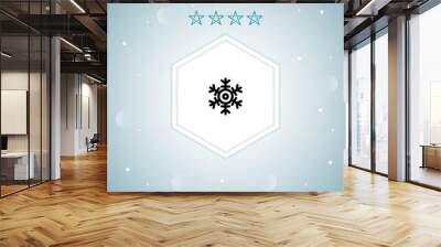     snowflake vector icon moderns Wall mural