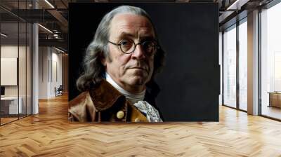 Benjamin Franklin Portrait Wall mural