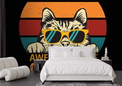 Awesome since October 2010 design  Wall mural